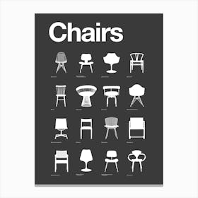 Iconic Chair Collection Canvas Print