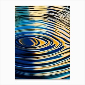Water Ripples Lake Waterscape Pop Art Photography 1 Canvas Print