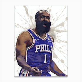 James Harden Philadelphia Sixers Canvas Print