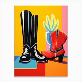 Matisse Inspired Cowgirl Boots 4 Canvas Print
