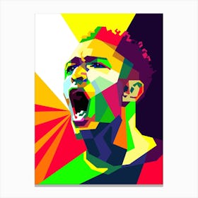 Jude Bellingham English Football Pop Art WPAP Canvas Print