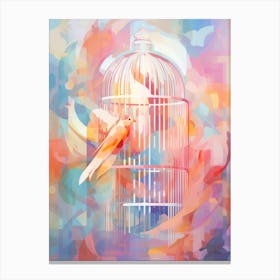 Abstract Bird Cage 2 Canvas Print