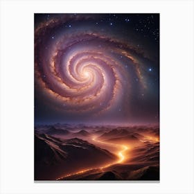 Spiral Galaxy Print  Canvas Print