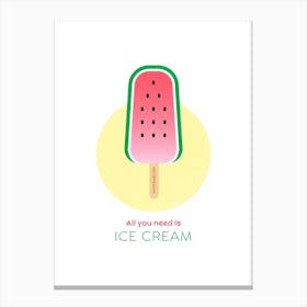 Melon Ice Canvas Print