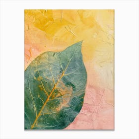 Abstract Leaf Painting Canvas Print
