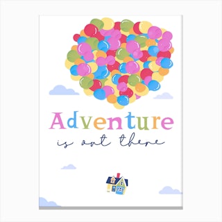 Adventure Is Out There Canvas Print