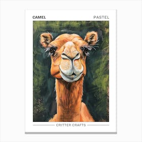 Camel Pastel Watercolour 1 Poster Canvas Print