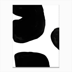 Black And White Abstract Painting 3 Canvas Print