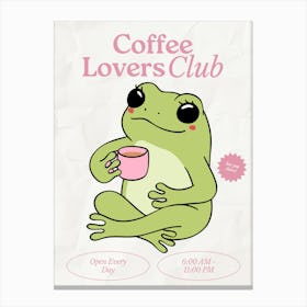 Coffee Club Kitchen | Coffee Lover’s Club | Coffee Bar 8 Canvas Print