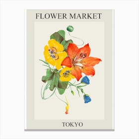 Flower Market Tokyo 1 Canvas Print