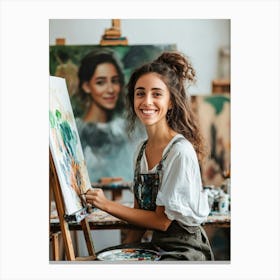 Portrait Of A Young Artist Canvas Print