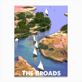 The Broads, Norfolk Broads, Norfolk, Nature, Art, Wall Print Canvas Print