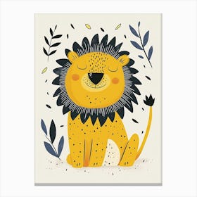 Yellow Lion 1 Canvas Print