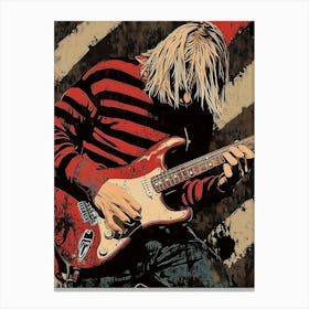 Nirvana - Guitar Player Canvas Print