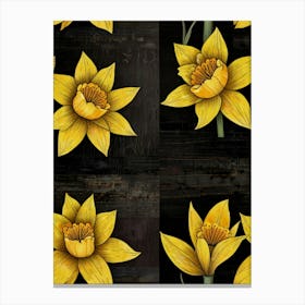 Yellow Daffodils Canvas Print