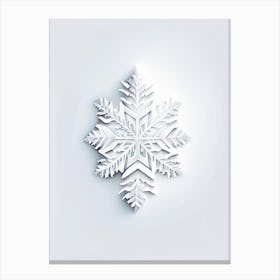 Ice, Snowflakes, Marker Art 2 Canvas Print