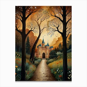 Castle In The Forest 2 Canvas Print