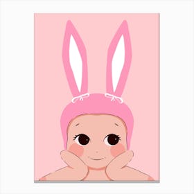 Bunny Kewpie Canvas Print