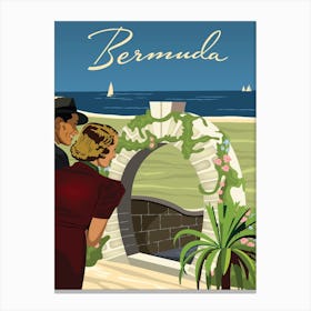 Bermuda Moongate Arch Canvas Print