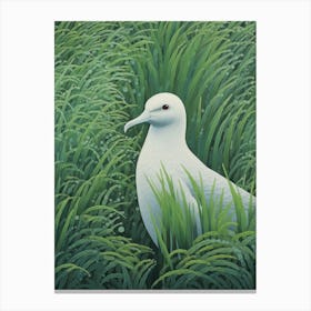 Ohara Koson Inspired Bird Painting Albatross 1 Canvas Print