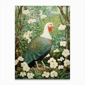 Ohara Koson Inspired Bird Painting Turkey 6 Canvas Print