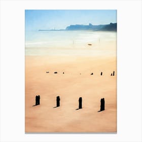 Across The Bay To Whitby Canvas Print