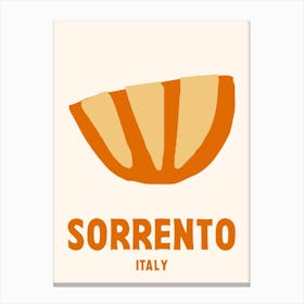 Sorrento, Italy, Graphic Style Poster 1 Canvas Print