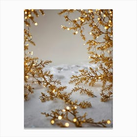 Christmas Tree In The Snow 1 Canvas Print