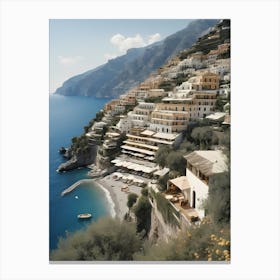 Summer In Positano Painting (3) 1 Canvas Print