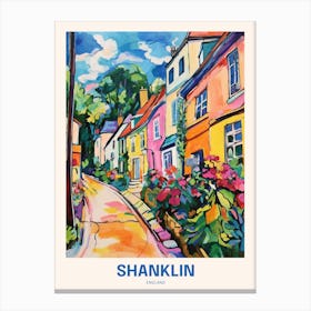 Shanklin England 2 Uk Travel Poster Canvas Print