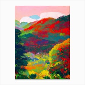Taman Negara National Park Malaysia Abstract Colourful Canvas Print