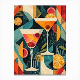 Art Deco Cocktail 5 Canvas Print