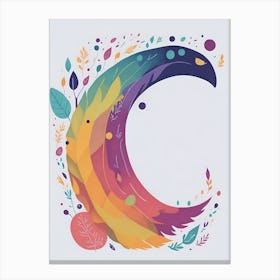 Colorful Letter C Illustration 53 Canvas Print