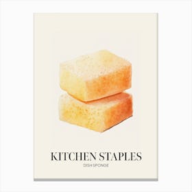 Kitchen Staples Dish Sponge 1 Canvas Print