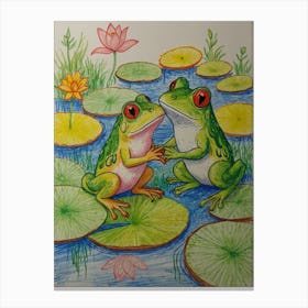 Frog Lovers Canvas Print