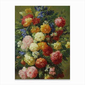Bourvardia Painting 3 Flower Canvas Print