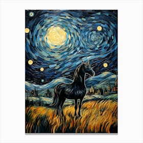 Starry Night Horse Canvas Print