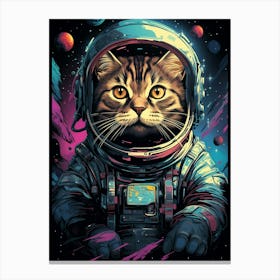 Cat In Space 2 Canvas Print