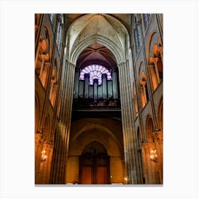 Old Cathedral Of Notre Dame (Paris Series) Canvas Print