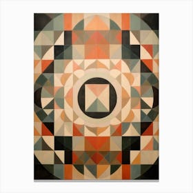 Mozaic Abstraction. Vintage Canvas Print