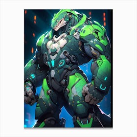 Overwatch Character T Rex Canvas Print