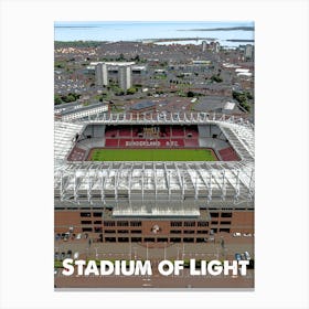 Stadium of Light, Sunderland, Stadium, Football, Art, Soccer, Wall Print, Art Print Canvas Print