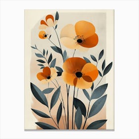 Orange Poppies Canvas Print