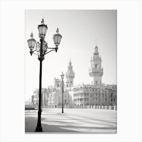 Pesaro, Italy, Black And White Photography 4 Canvas Print