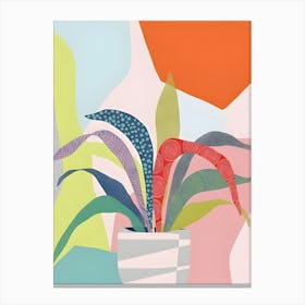 Plant In A Pot Canvas Print