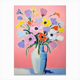 Flower Painting Fauvist Style Anemone 1 Canvas Print