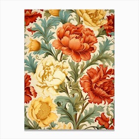 Wallpaper Floral Pattern 6 Canvas Print