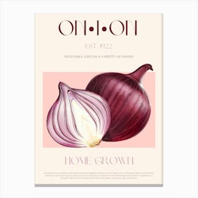 Onion Mid Century Canvas Print