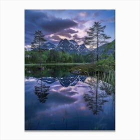 Reflections In A Lake Canvas Print