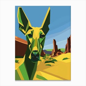 Elk In The Desert Canvas Print